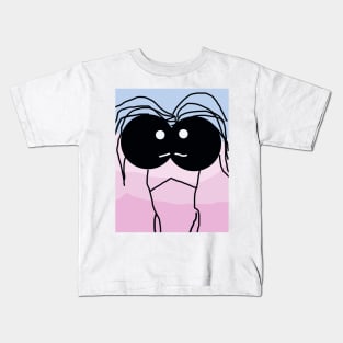 Kid Twins Stick Figure Kids T-Shirt